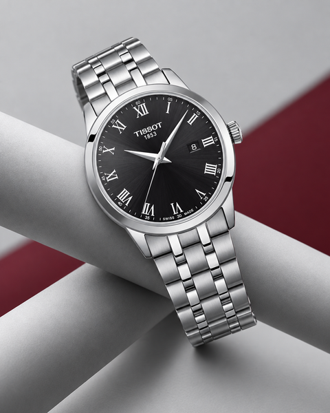 Tissot T129.410.11.053.00 Classic Dream Quartz 42 mm Black Dial Watch