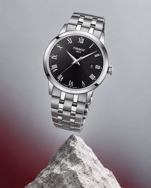 Tissot T129.410.11.053.00 Classic Dream Quartz 42 mm Black Dial Watch
