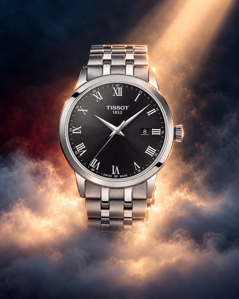 Tissot T129.410.11.053.00 Classic Dream Quartz 42 mm Black Dial Watch