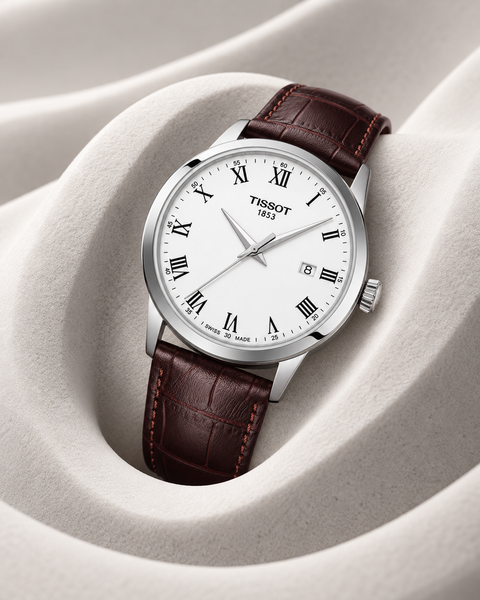Tissot T129.410.16.013.00 Classic Dream Quartz 42 mm White Dial Watch