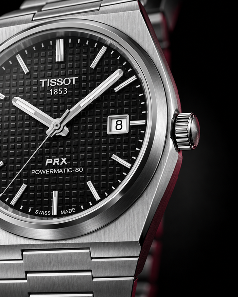 Tissot T137.407.11.051.00 PRX Powermatic 80 Automatic 40 mm Black Dial Watch