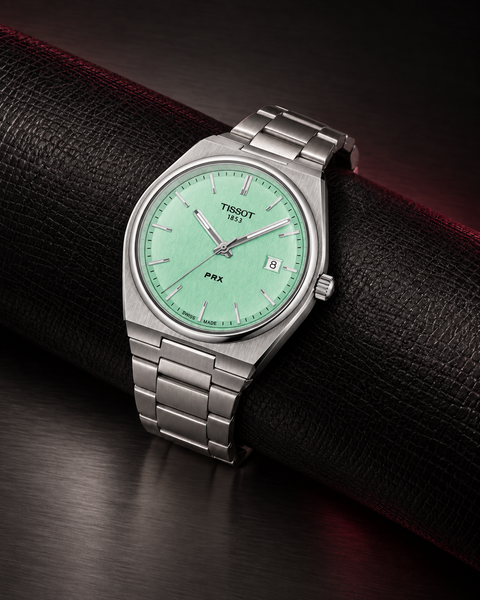Tissot T137.410.11.091.01 PRX Quartz 40 mm Mint Green Dial Watch