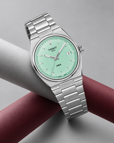 Tissot T137.410.11.091.01 PRX Quartz 40 mm Mint Green Dial Watch