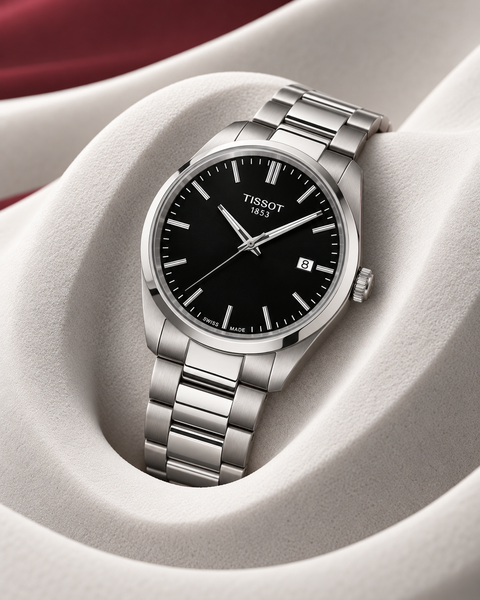 Tissot T150.410.11.051.00 PR 100 Quartz 40 mm Black Dial Watch