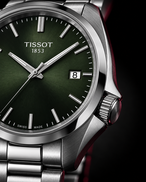 Tissot T150.410.11.091.00 PR 100 Quartz 40 mm Green Dial Watch