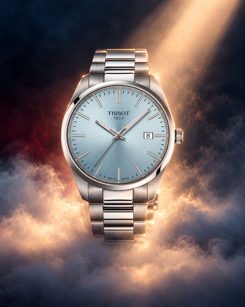 Tissot T150.410.11.351.00 PR 100 Quartz 40 mm Light Blue Dial Watch